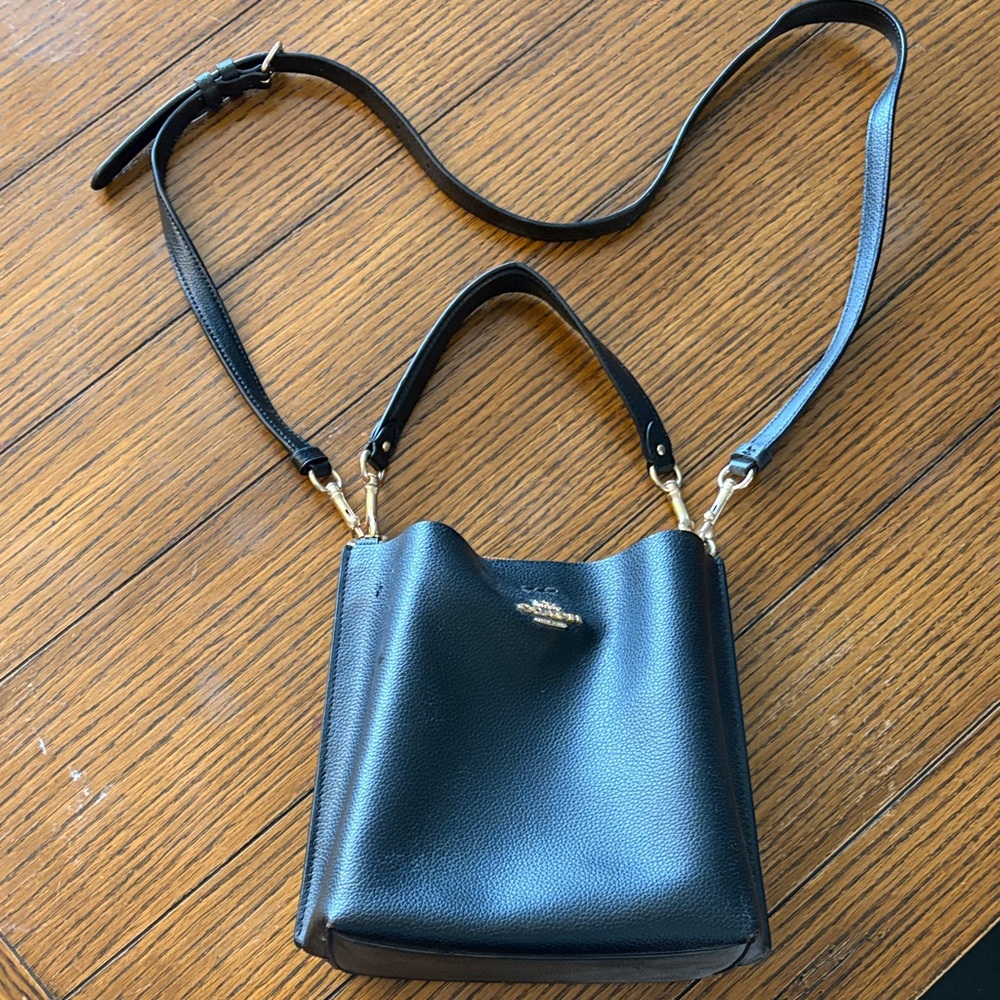 Coach Black Crossbody Bag with Gold Hardware